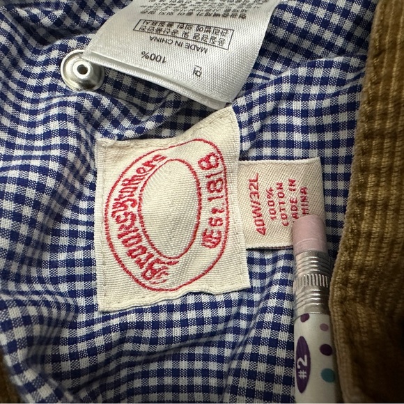 Brook Brothers Corduroy Pants Mens Size 42X32 - Picture 6 of 10